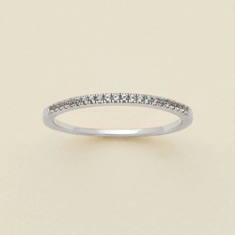 March Birthstone Stacking Ring