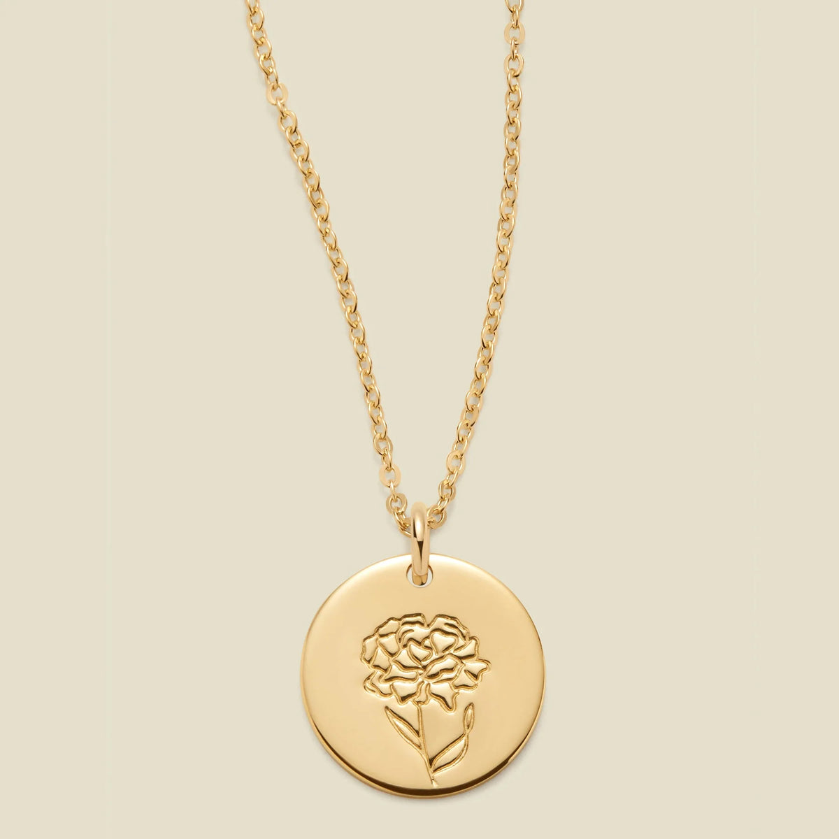 January Birth Flower Necklace