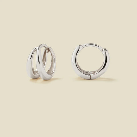 Split Huggie Hoop Earrings | Final Sale