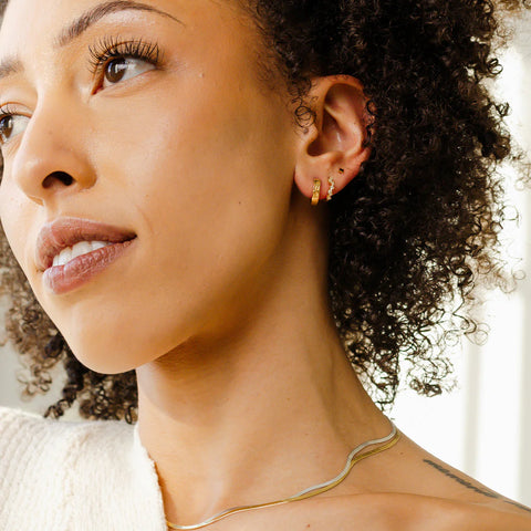 Leo Huggie Hoop Earrings | Final Sale
