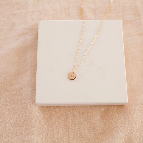 Heart Disc Necklace