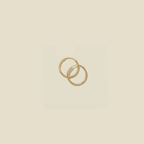 14k Live In Hoop Earrings