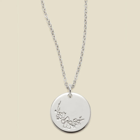 March Birth Flower Necklace