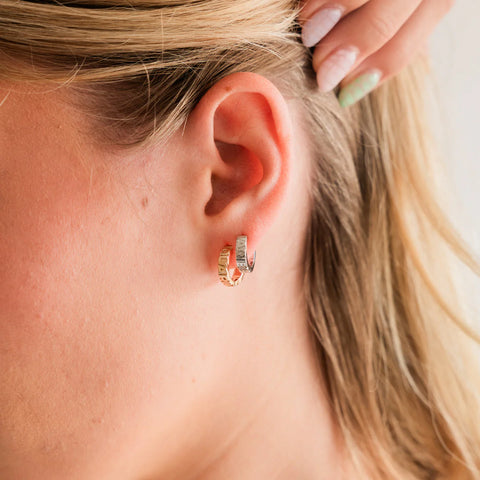 Aries Huggie Hoop Earrings | Final Sale