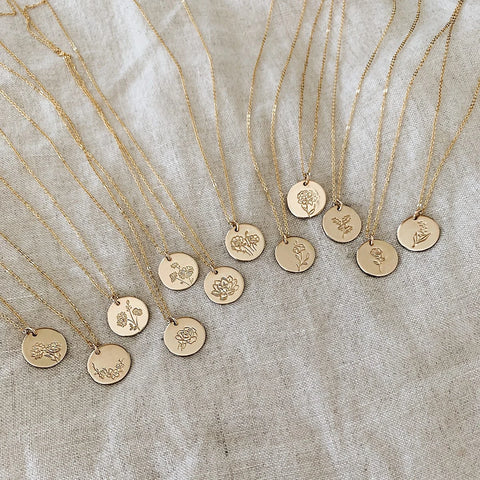 June Birth Flower Necklace