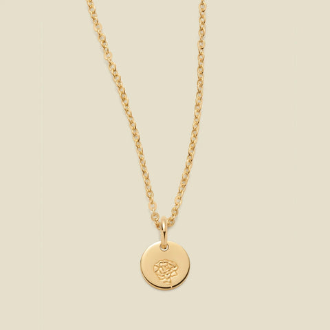 January Birth Flower Necklace
