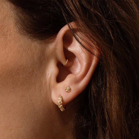 January CZ Birth Flower Stud Earrings