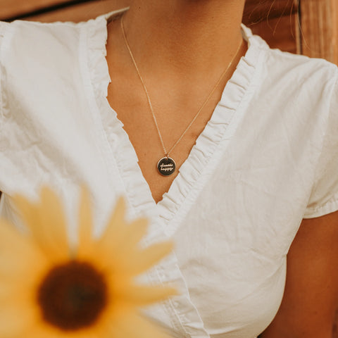 Pause Collection Disc Necklace
