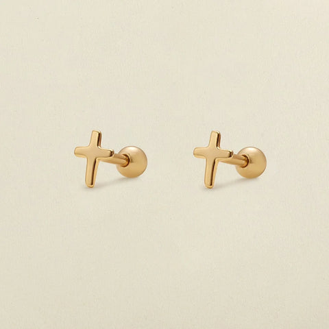 Cross Stud Earrings
