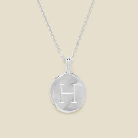 Engravable Heritage Circle Charm Necklace