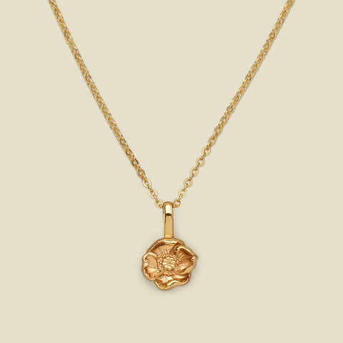 Birth Flower Charm Stacker Necklace