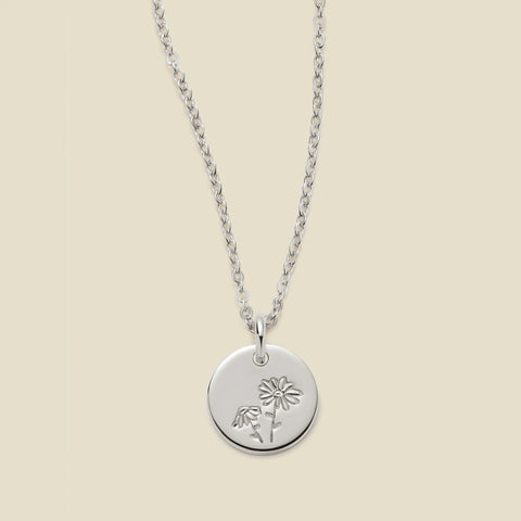April Birth Flower Necklace