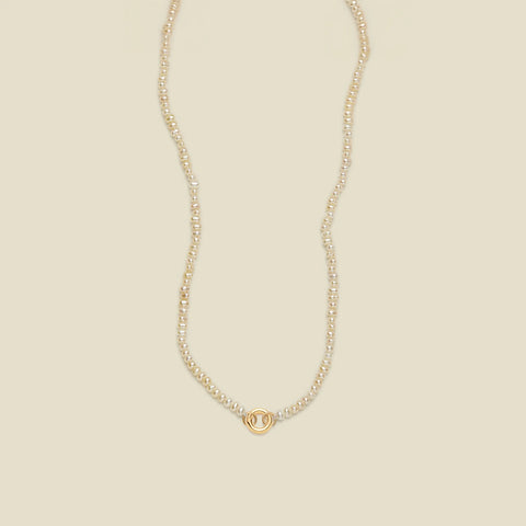 Pearl Strand Charm Necklace | Final Sale