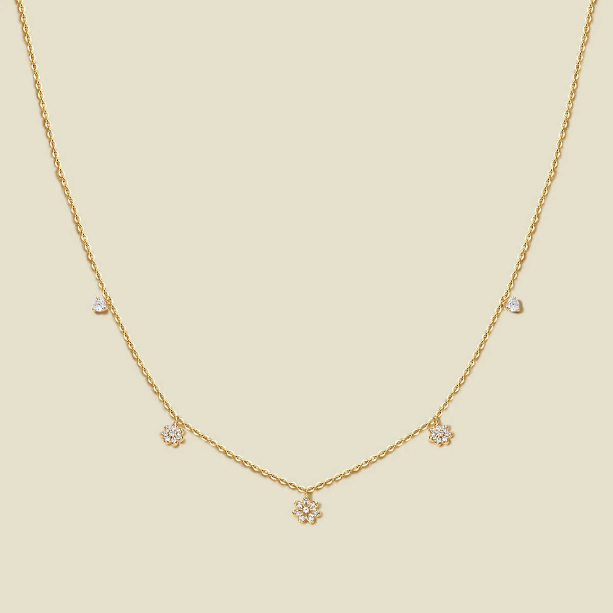 Flora Luxe Floating Necklace
