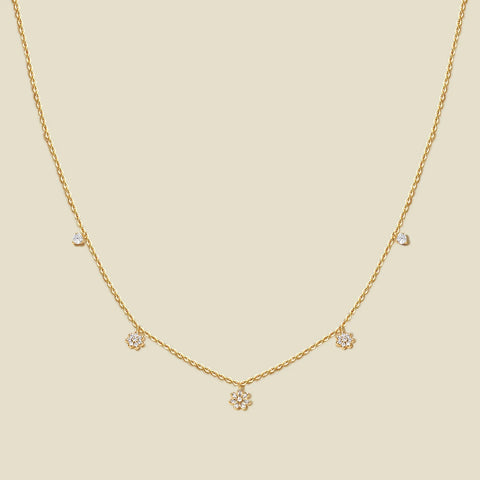 Flora Luxe Floating Necklace