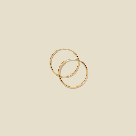 14k Live In Hoop Earrings