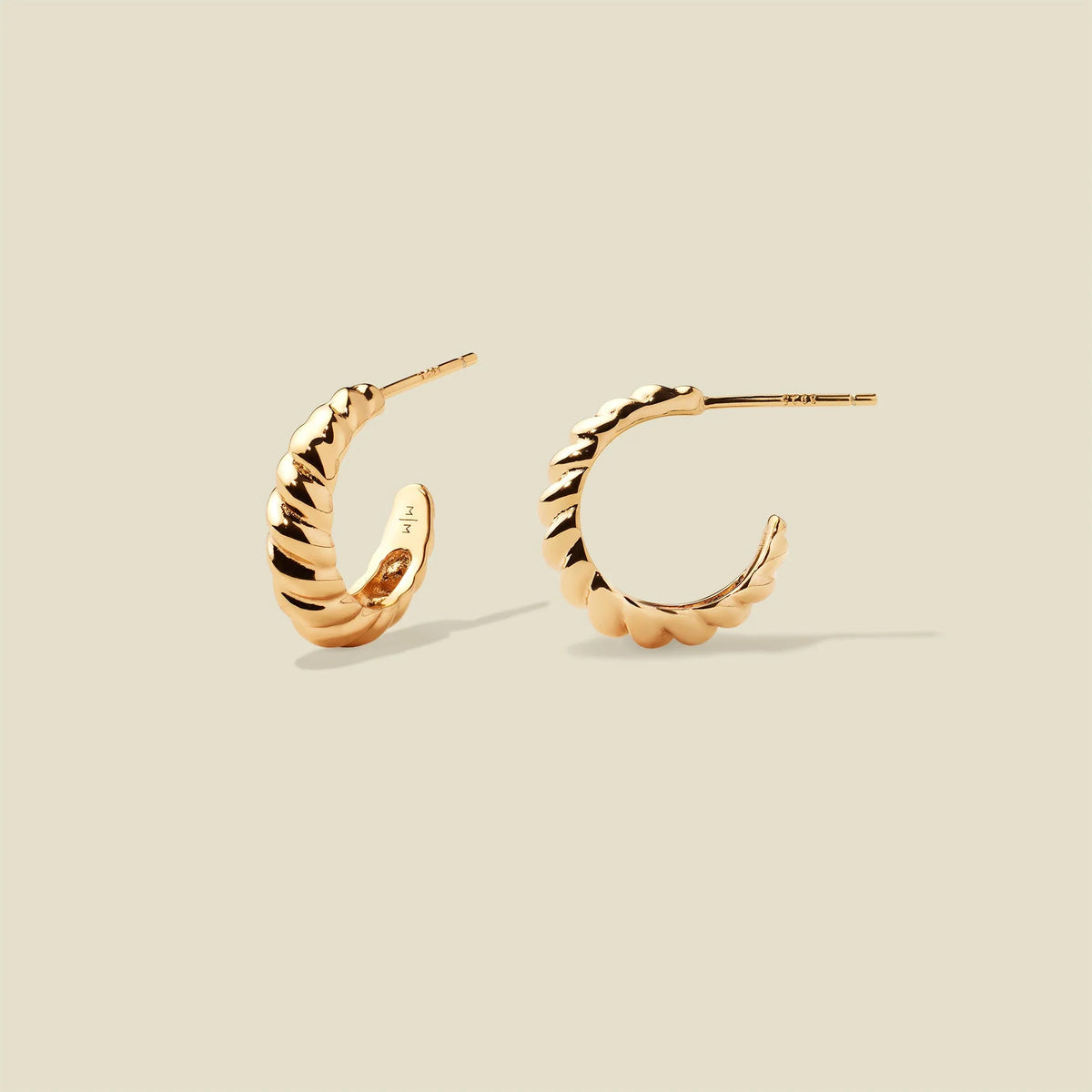 Gloss Croissant Hoop Earrings | Final Sale