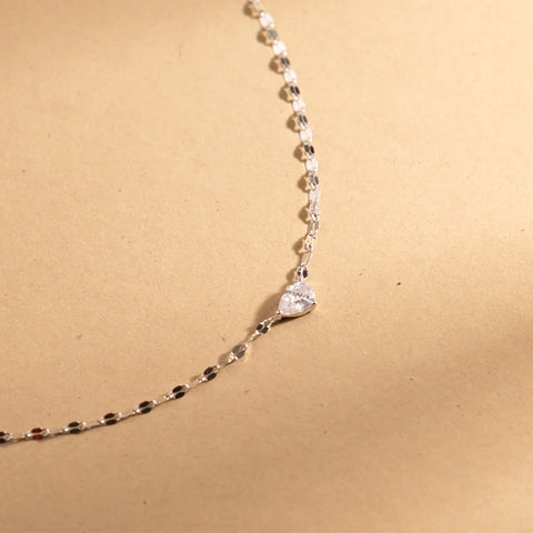 Dew Drop Solitaire Necklace