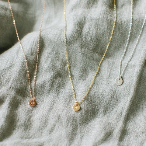 Heart Disc Necklace