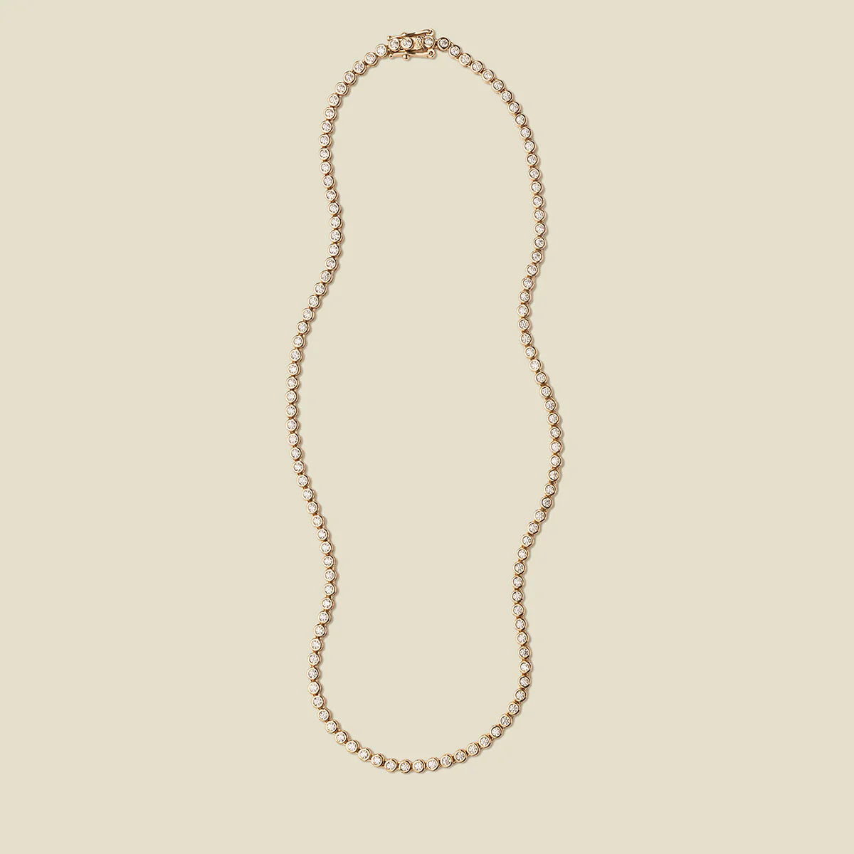CZ Poppy Tennis Necklace