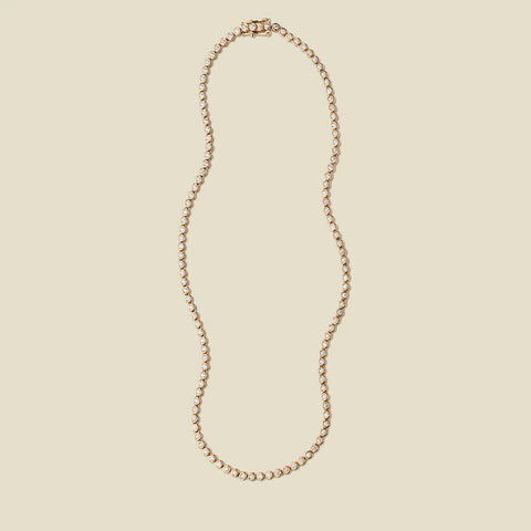 CZ Poppy Tennis Necklace
