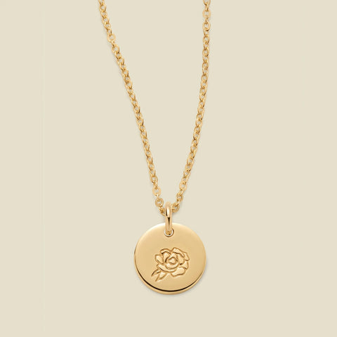 September Birth Flower Necklace