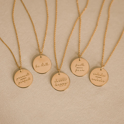 Pause Collection Disc Necklace