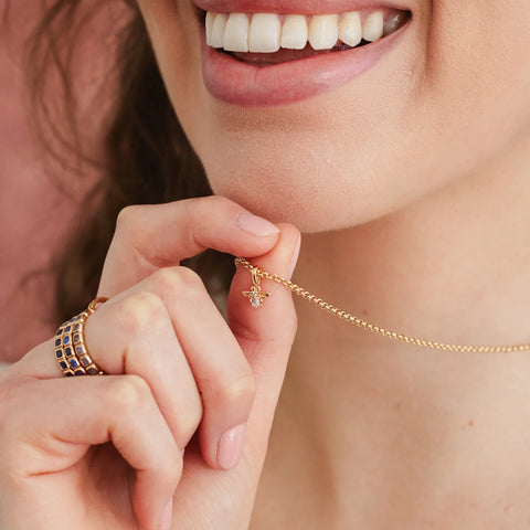 Bee Gemstone Charm | Final Sale