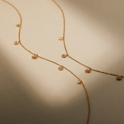 Flora Luxe Floating Necklace