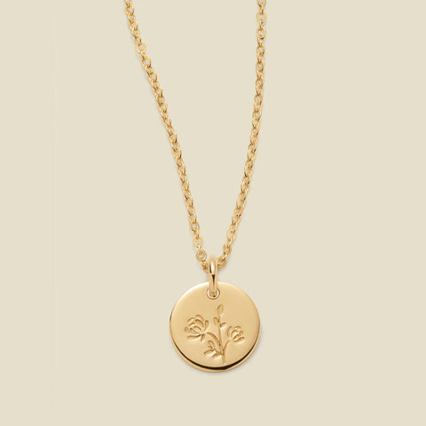 November Birth Flower Necklace