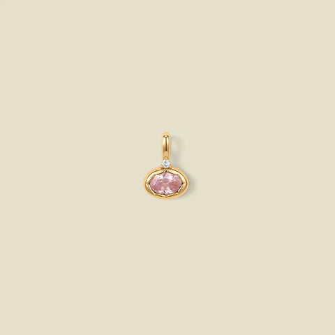 October Oval Birthstone Charm