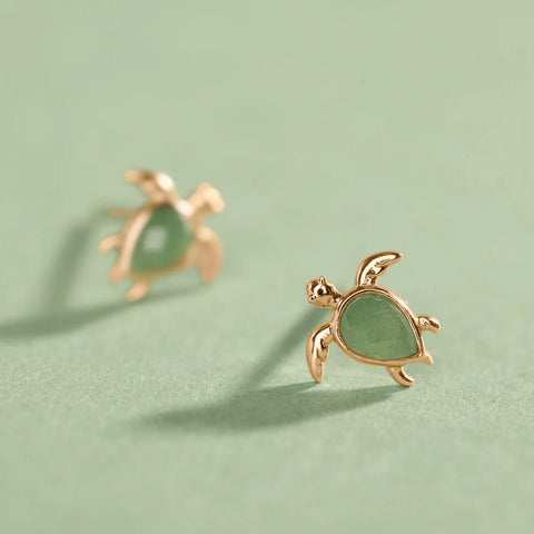 Low Tide Turtle Stud Earrings Set
