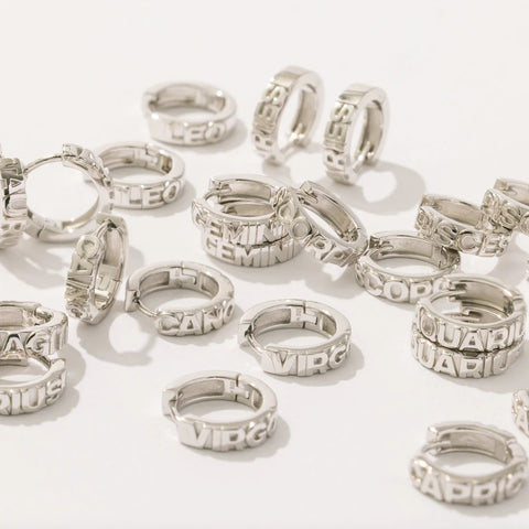 Capricorn Huggie Hoop Earrings | Final Sale
