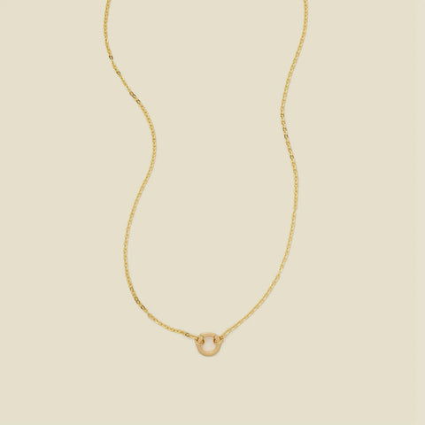 Flat Cable Charm Necklace