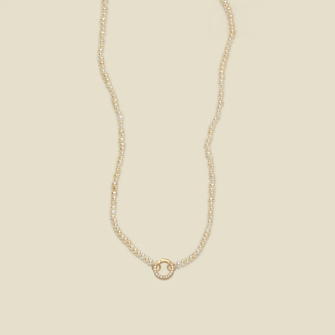 Pearl Strand Charm Necklace | Final Sale
