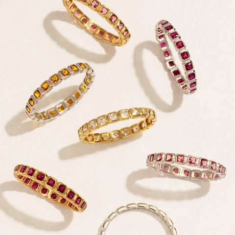 July Birthstone Eternity Ring