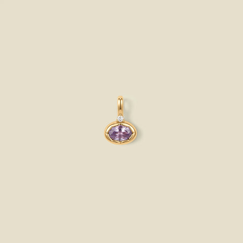 June Oval Birthstone Charm