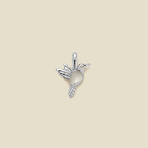Hummingbird Gemstone Charm