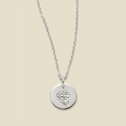 January Birth Flower Necklace