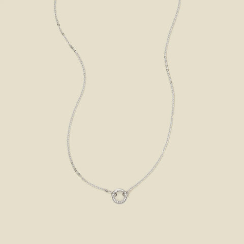 Flat Cable Charm Necklace
