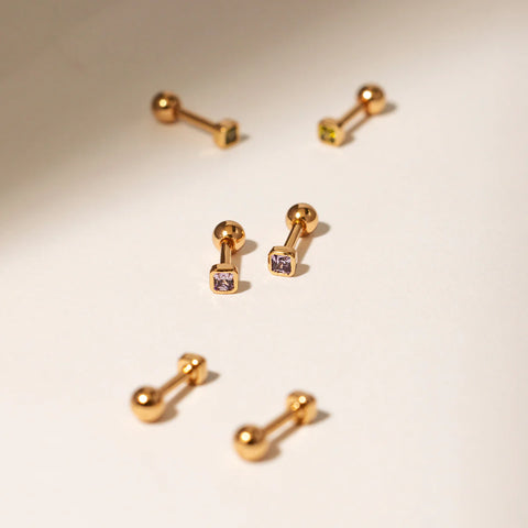 February Birthstone Stud Earrings | Final Sale