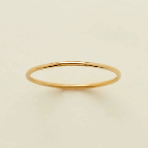 14k Round Stacking Ring