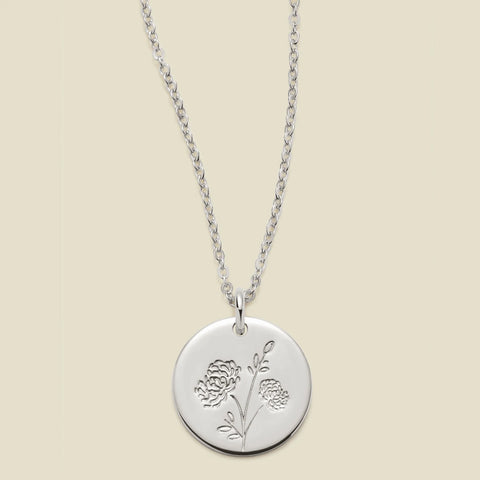 November Birth Flower Necklace