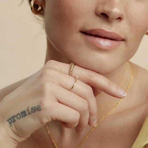 Gloss Croissant Ring | Final Sale