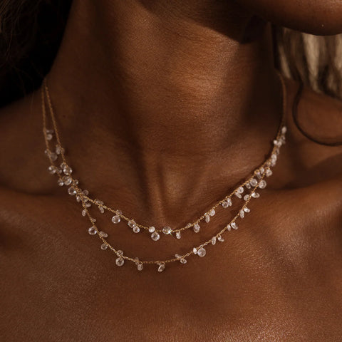 Dew Drop Floating Necklace