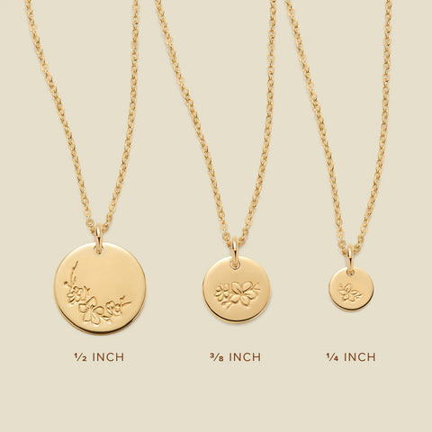 March Birth Flower Necklace