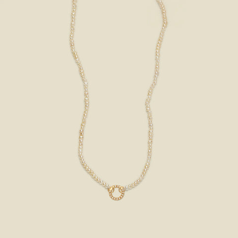 Pearl Strand Charm Necklace | Final Sale