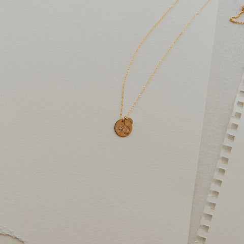 Big & Little Blooms Disc Necklace