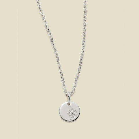 February Birth Flower Necklace