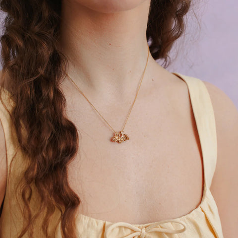 Birth Flower Charm Stacker Necklace